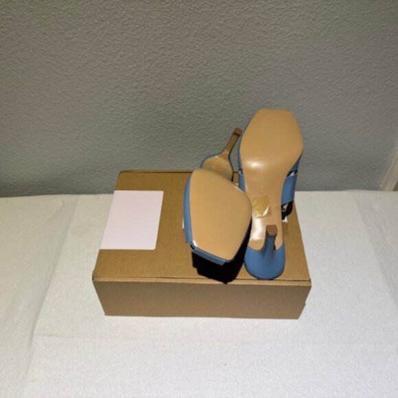 NEW Journee Collection Tristin Mules – Powder Blue, Size 9, Square Toe, - Picture 5 of 5